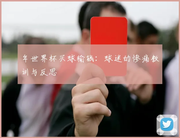 年世界杯买球输钱：球迷的惨痛教训与反思
